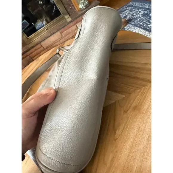 Michael Kors Anita Grey Leather Convertible Hobo Bag - Picture 4 of 10